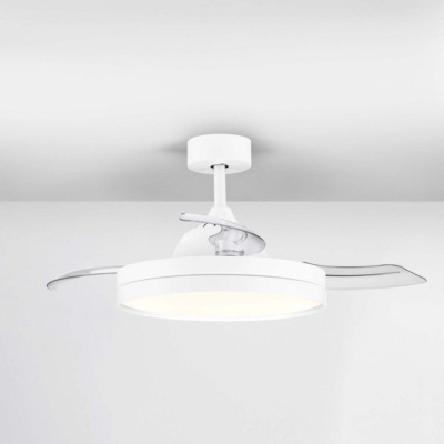 Metalowa lampa sufitowa Caranavi z wiatrakiem