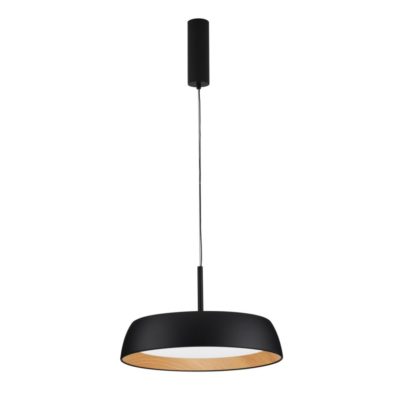 Nowoczesna lampa wisząca Caracollo LED w czarnym kolorze