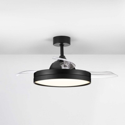 Nowoczesna lampa sufitowa Caranavi LED z wiatrakiem