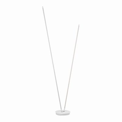 Biała lampa podłogowa Trenque o prostym designie