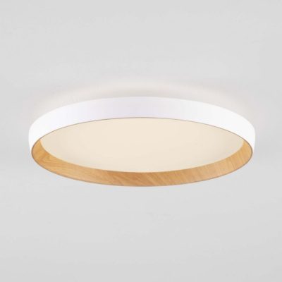 Biały plafon sufitowy Vinamar do salonu