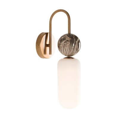 Lampa ścienna Roma z kulistym dekorem