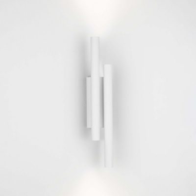 Metalowy kinkiet ścienny Velasco 2 w białym kolorze