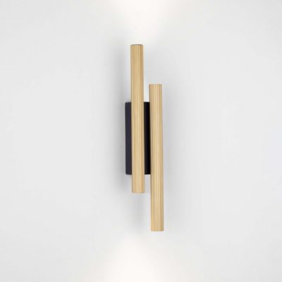 Złoty kinkiet ścienny Velasco 2 do salonu