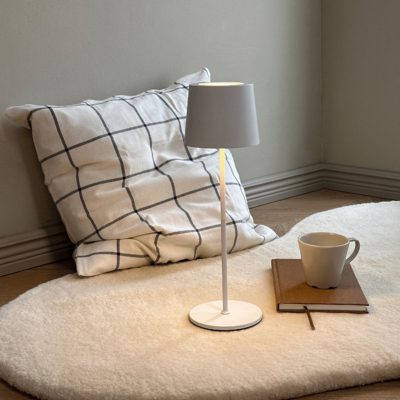 Metalowa lampa stołowa Karl LED o prostym designie