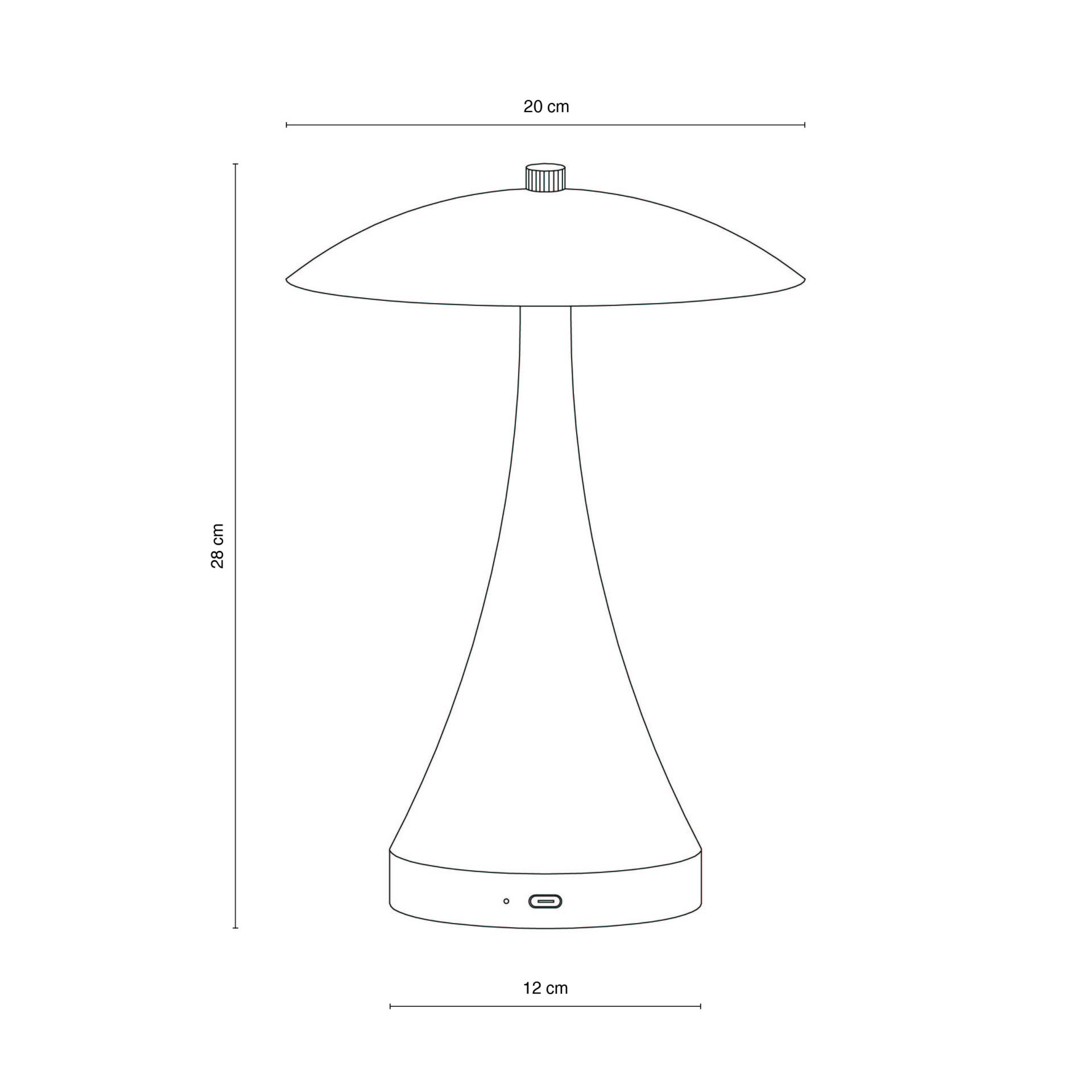 Elegancka lampa stołowa Vienna LED w białym kolorze