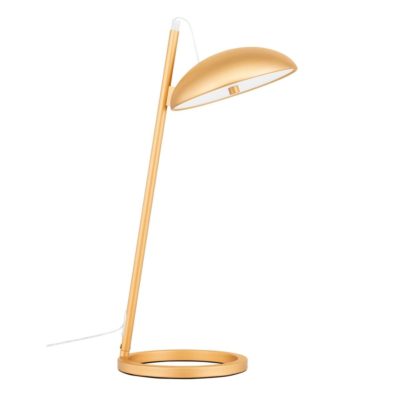 Elegancka lampa stołowa Viboral w złotym kolorze