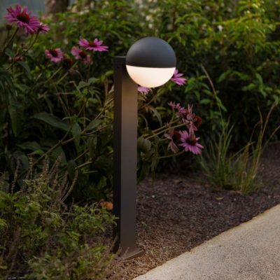 Zewnętrzna lampa stojąca Looma w szarym kolorze