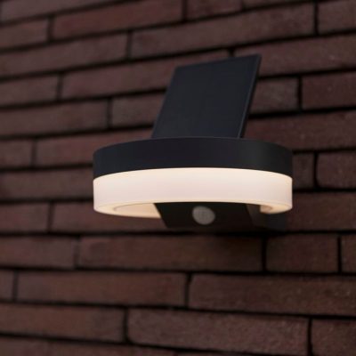 Solarny kinkiet Runda LED z czujnikiem ruchu