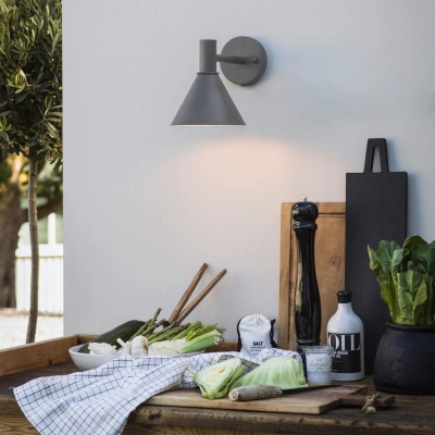 Szary kinkiet elewacyjny Tripp Mini