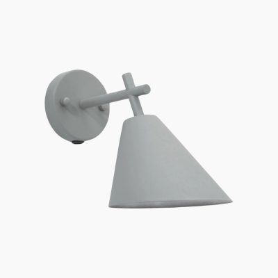 Metalowy kinkiet elewacyjny Nils w szarym kolorze