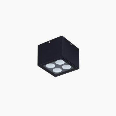 Kwadratowa lampa sufitowa Moquegua LED do ogrodu