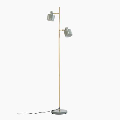 Nowoczesna lampa podłogowa Ocean 2 w oliwkowym kolorze