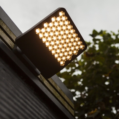 Szary kinkiet elewacyjny Atlantis A LED