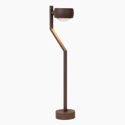 Zewnętrzna lampa stojąca Estal w brązowym kolorze