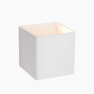 Biały kinkiet elewacyjny Vertigo z dotykowym włącznikiem