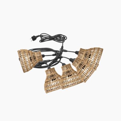 Naturalna girlanda zewnętrzna Sarah z wtyczką 6,5 m