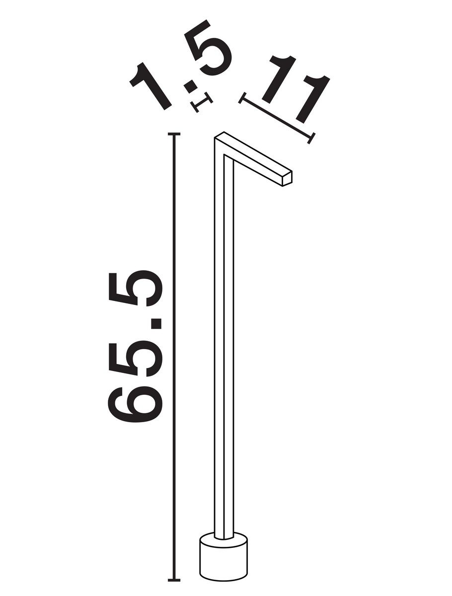 Elegancka lampa stojąca Chimbote LED do ogrodu