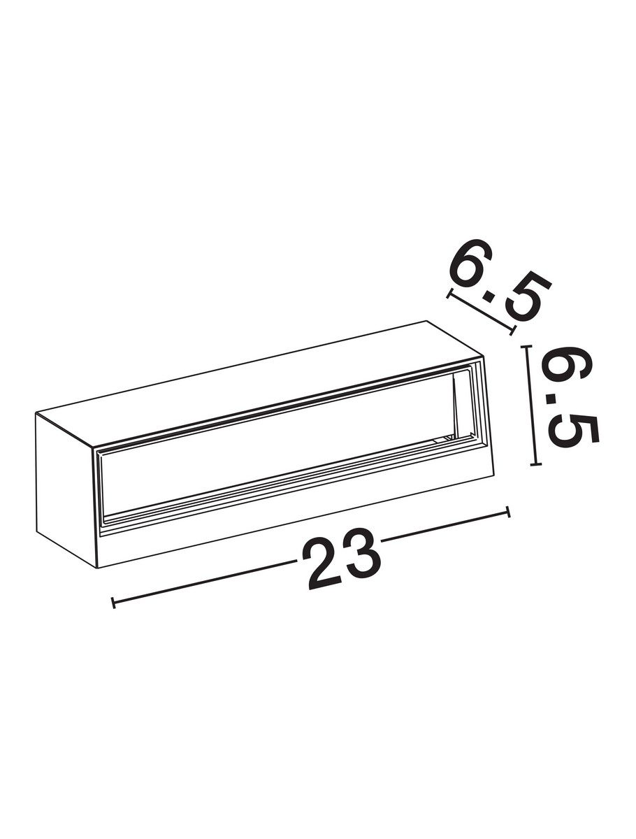 Prosty kinkiet elewacyjny Chimore LED w klasycznym kolorze