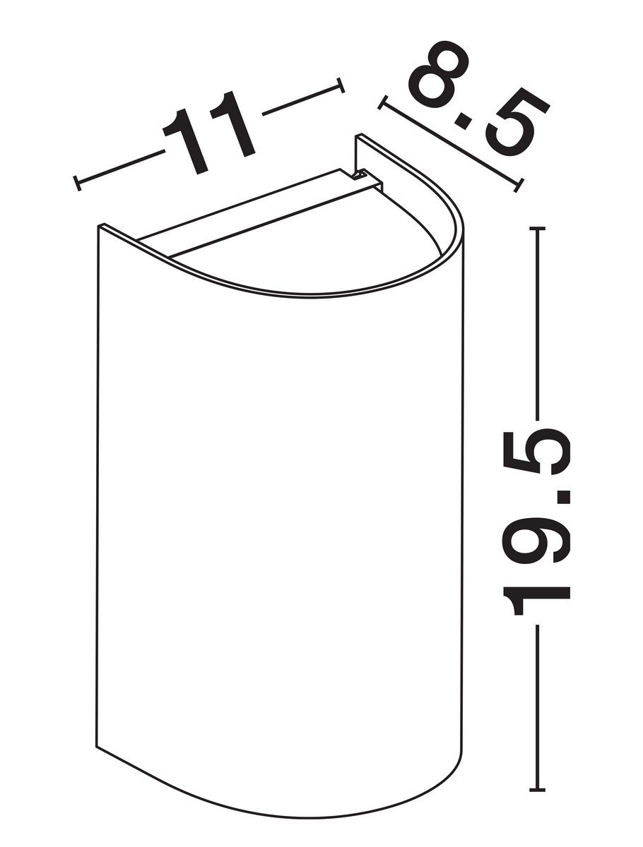Zewnętrzny kinkiet Culpina B w czarnym kolorze