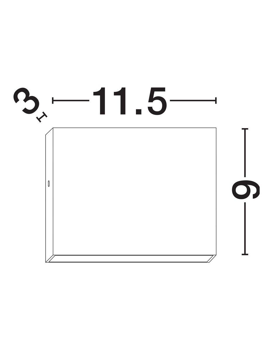 Biały kinkiet elewacyjny Ayopaya A o matowym wykończeniu
