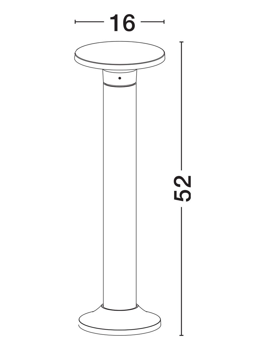 Zewnętrzny słupek Boyuibe LED w czarnym kolorze