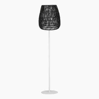 Zewnętrzna lampa stojąca Agnar B na metalowym stelażu