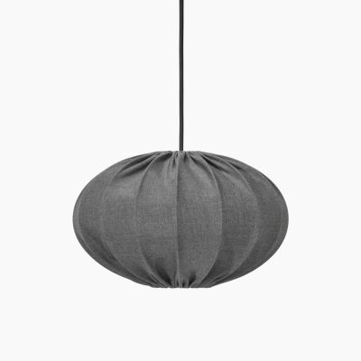 Szara lampa wisząca Hilma do ogrodu