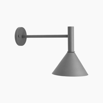 Prosty kinkiet elewacyjny Tripp wykonany z metalu