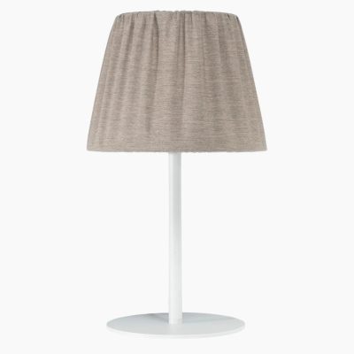 Prosta lampa zewnętrzna Agnar A z brązowym abażurem