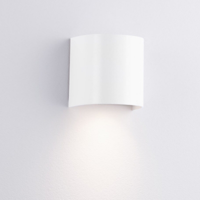 Prosty kinkiet elewacyjny Culpina A w białym kolorze