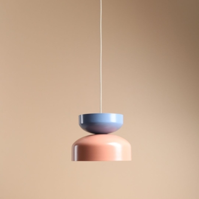 Nowoczesna lampa wisząca Tula Light Coral + Dusty Blue