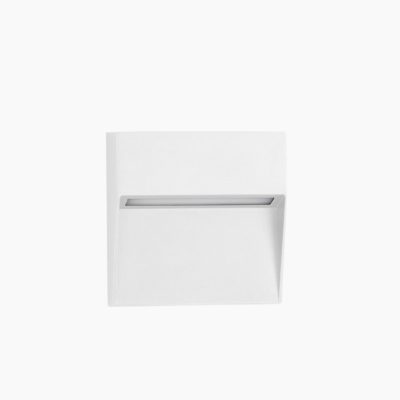 Prosty kinkiet elewacyjny Casma LED w białym kolorze