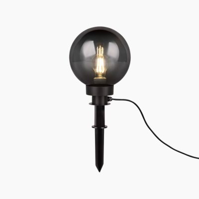 Czarna lampa dogruntowa Bolo o prostym designie