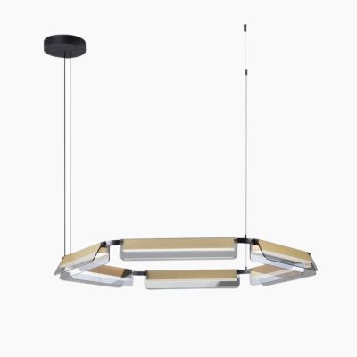 Nowoczesna lampa wisząca Roca LED ze szklanym kloszem