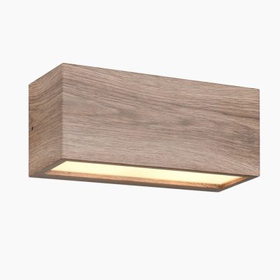 Prostokątny kinkiet elewacyjny Mayenne w jasnym kolorze