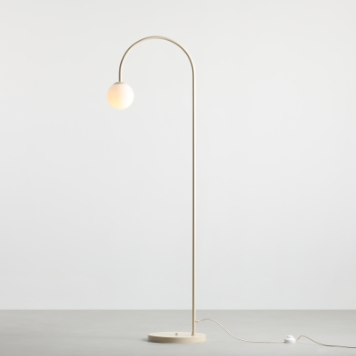 Kremowa lampa stojąca Una