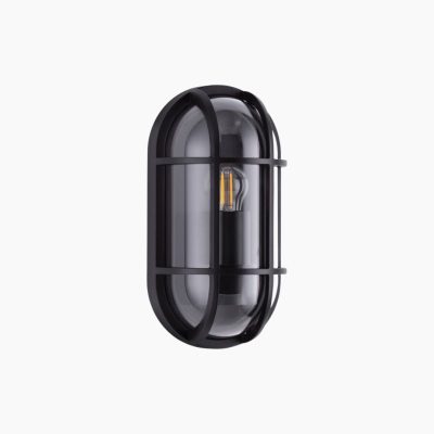 Owalny kinkiet ścienny Tarija do ogrodu