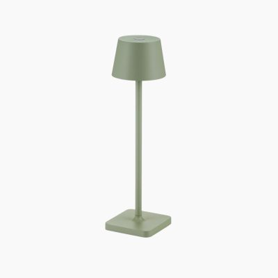 Szałwiowa lampa stołowa Callao LED do ogrodu