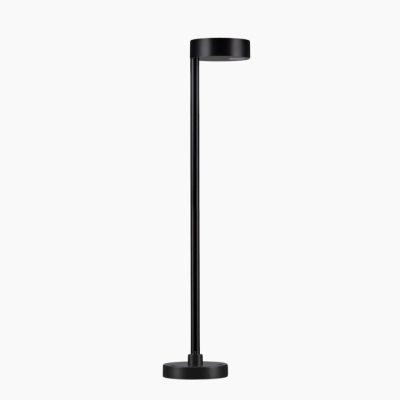 Metalowa lampa stojąca Caguan LED z okrągłym kloszem