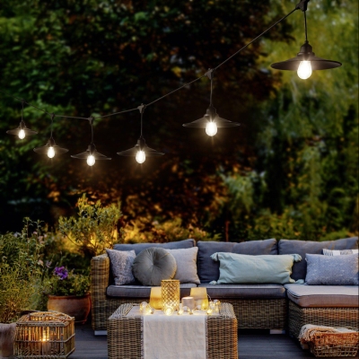 Girlanda ogrodowa Chain z kloszem typu stożek 6,5m