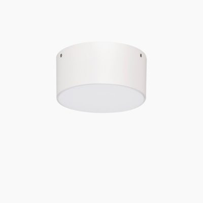 Okrągły plafon zewnętrzny Borja LED w białym kolorze