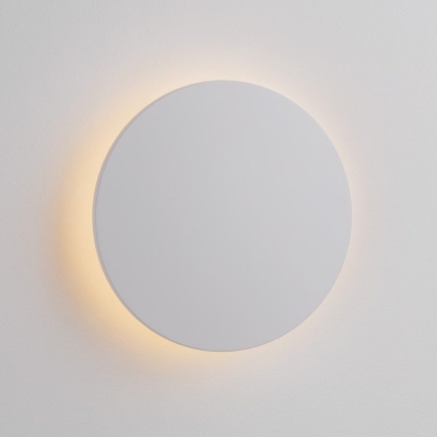 Okrągły kinkiet elewacyjny Cotoca LED w białym kolorze