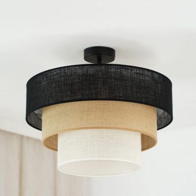 Potrójny plafon sufitowy na stopce Aspen Luneta