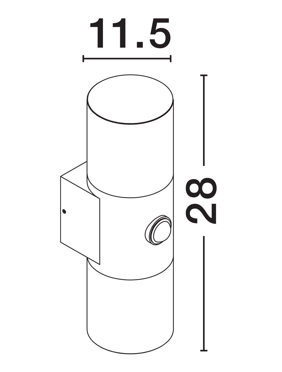 Zewnętrzny kinkiet Jujuy LED z czujnikiem ruchu