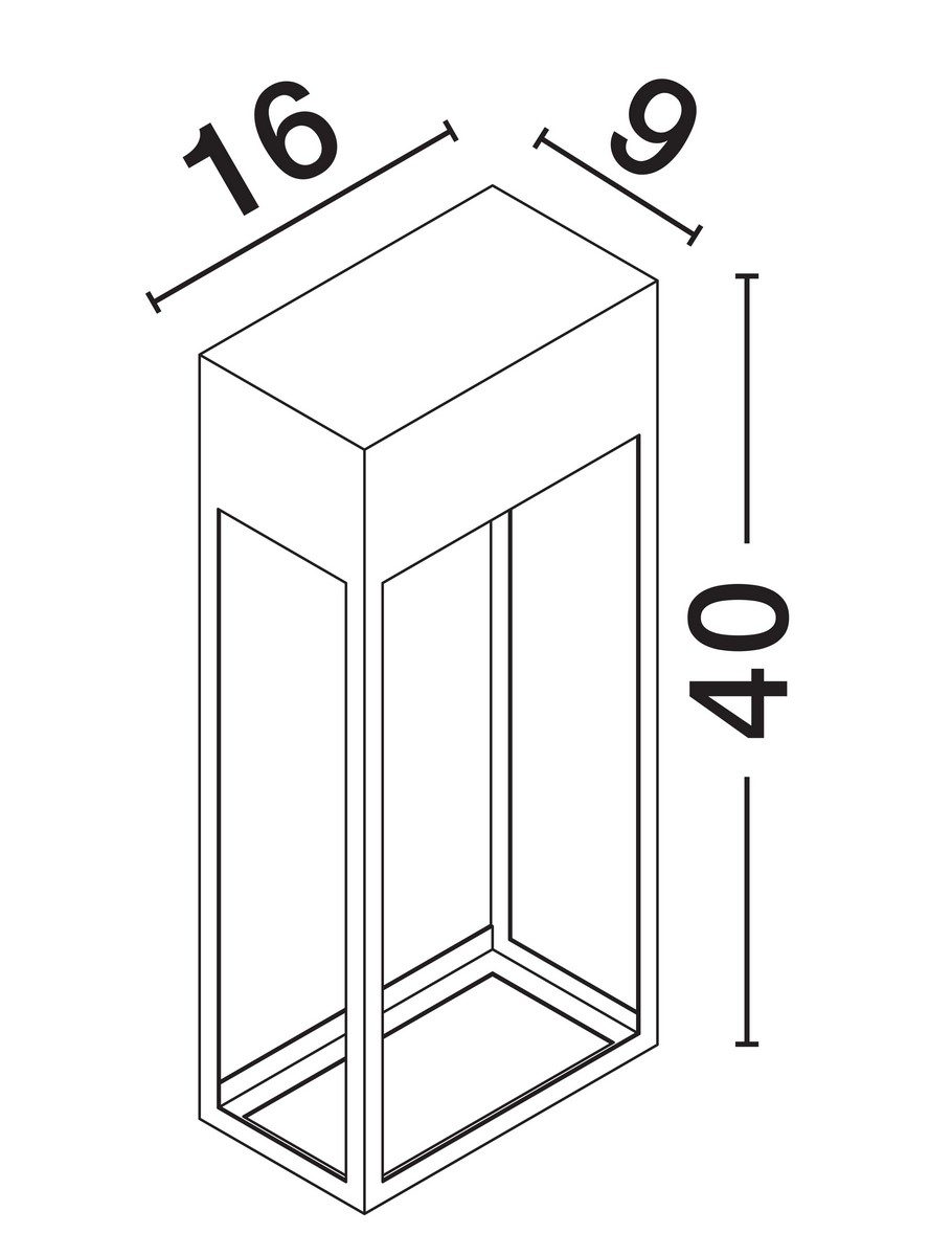 Metalowa lampa zewnętrzna Torno LED