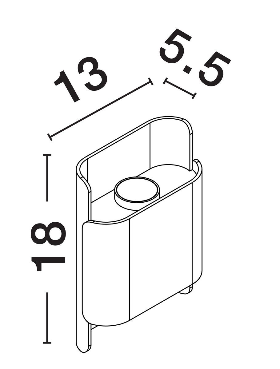 Biała lampa zewnętrzna Oruro LED wykonana z metalu