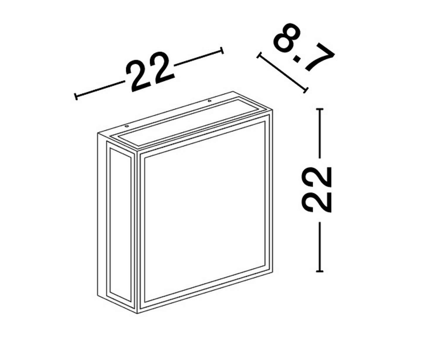 Kinkiet elewacyjny Pascua A z drewnianym elementem