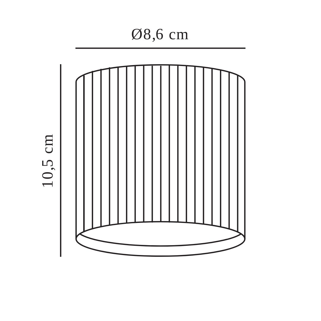 Zewnętrzny reflektor Kyklop w klasycznym kolorze