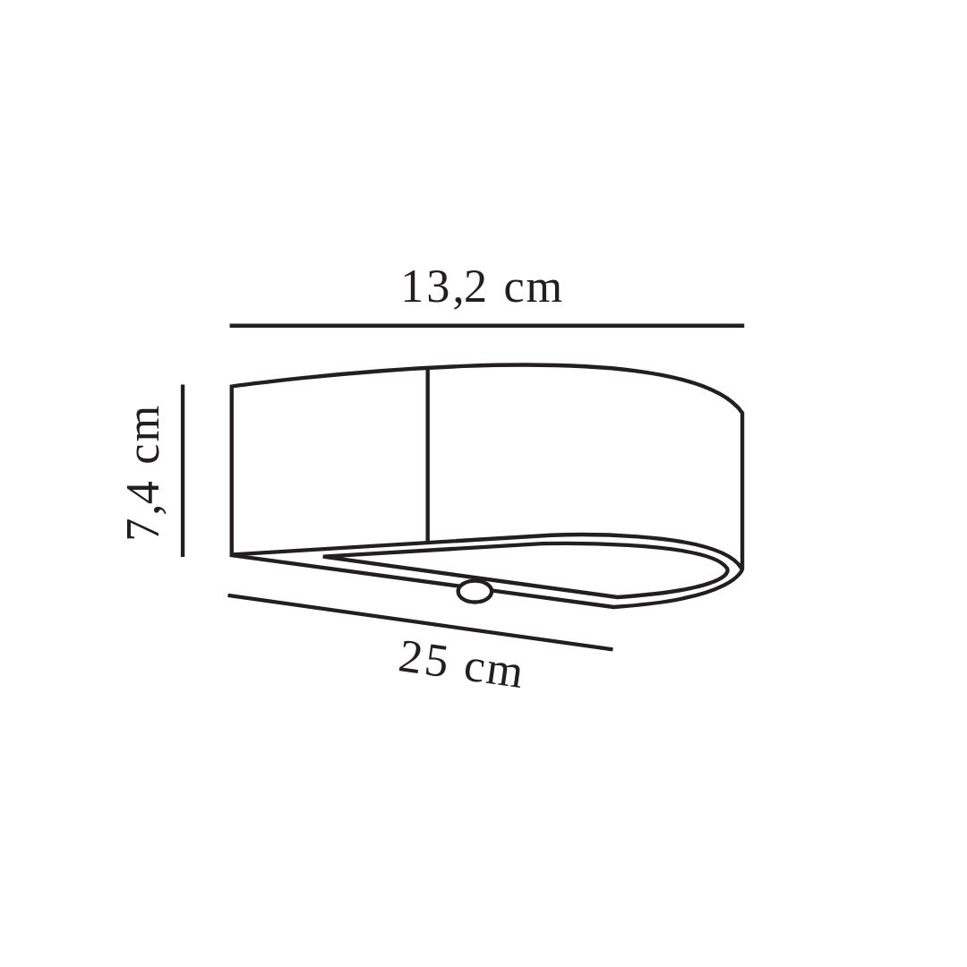 Metalowa lampa zewnętrzna Monay A LED z czujnikiem ruchu